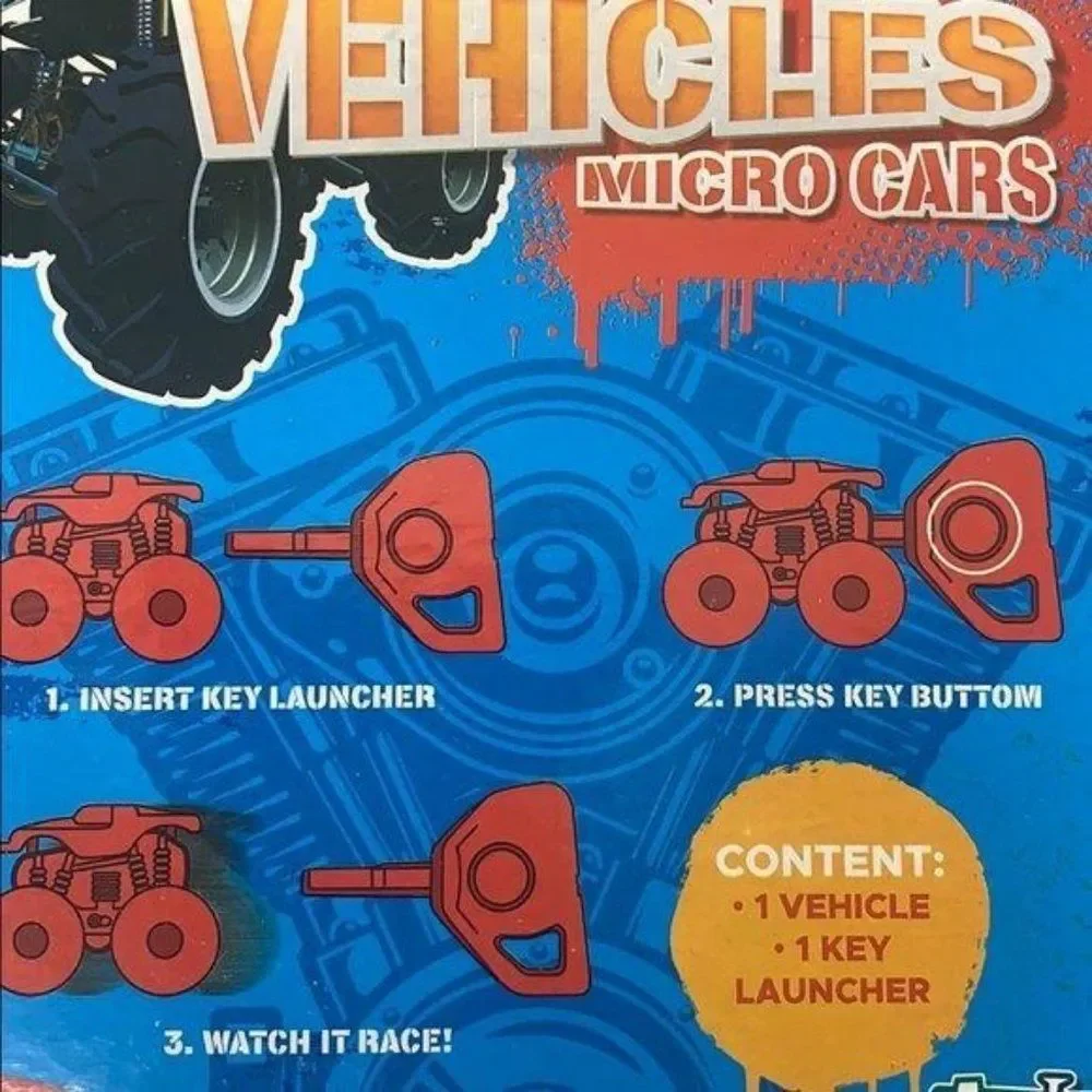 Anker Play Micro Cars‎ Vehicles Key Launcher Powered Monster Truck